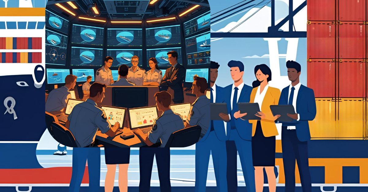 Vessel crew using NAVIOX CMS dashboard for certification and payroll tracking